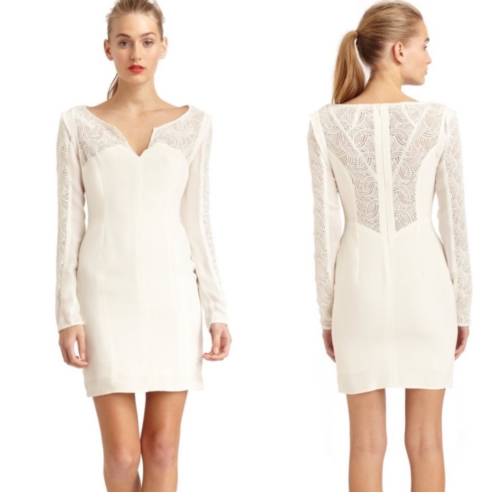 Rebecca Minkoff Eva ivory lace dress
